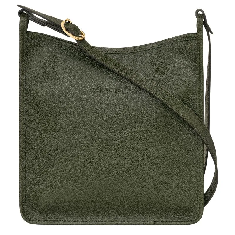 Le Foulonné M Crossbody bag Khaki - Leather