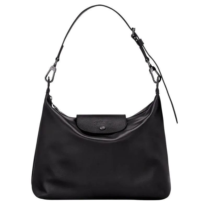 Le Pliage Xtra M Hobo bag Black - Leather