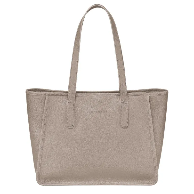 Le Foulonné L Tote bag Turtledove - Leather