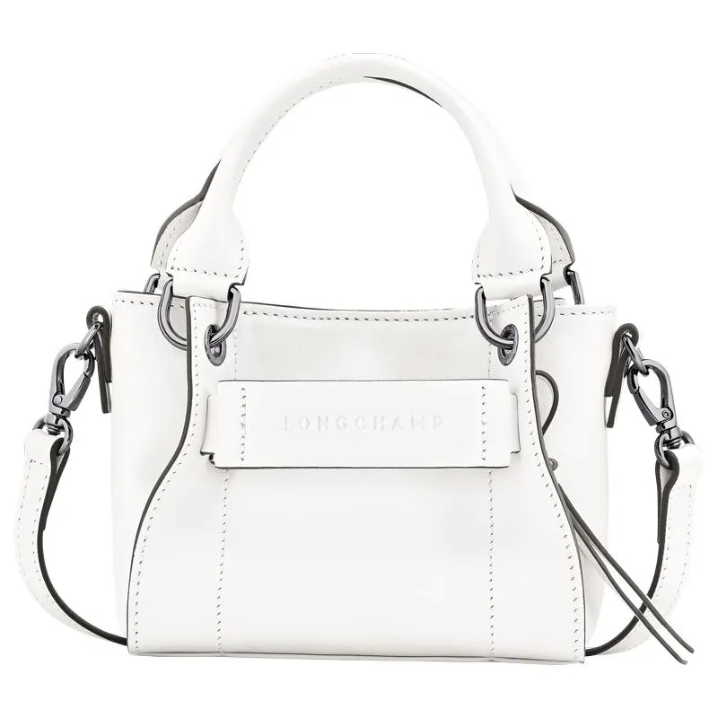 Longchamp 3D XS Handbag White - Leather