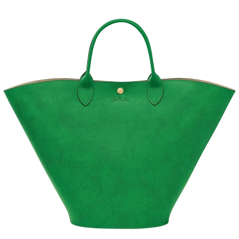 Épure XL Tote bag Green - Leather