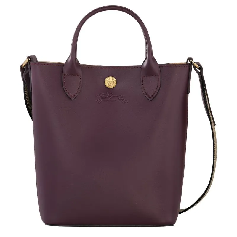 Épure XS Tote bag Eggplant - Leather