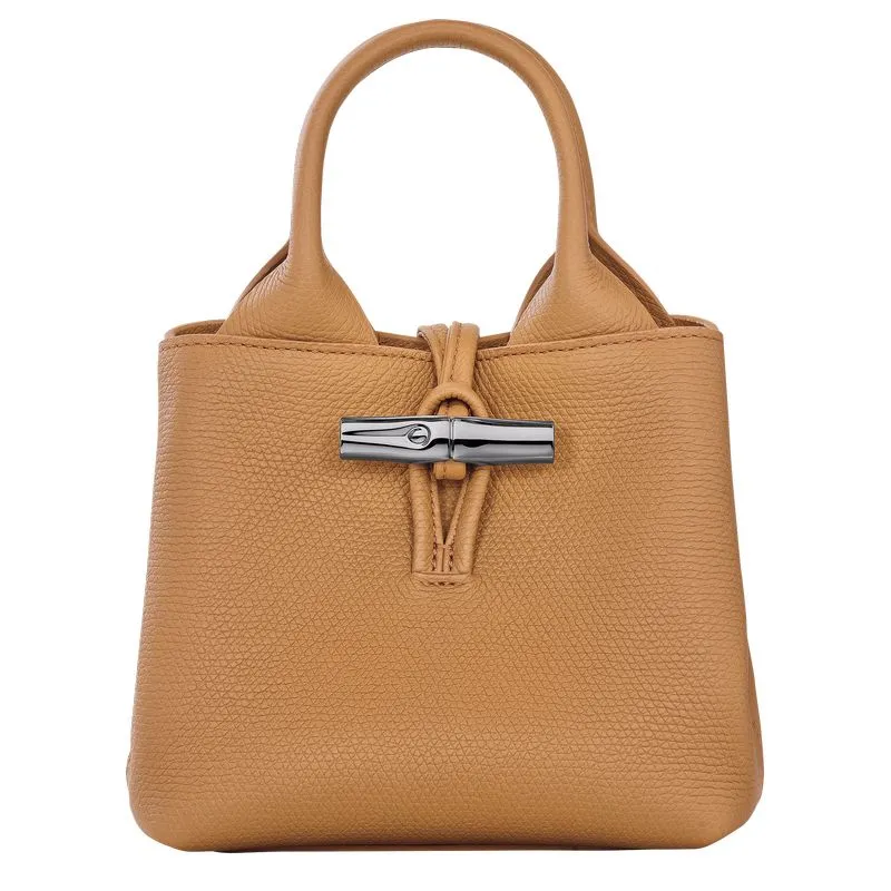 Le Roseau XS Handbag Walnut - Leather