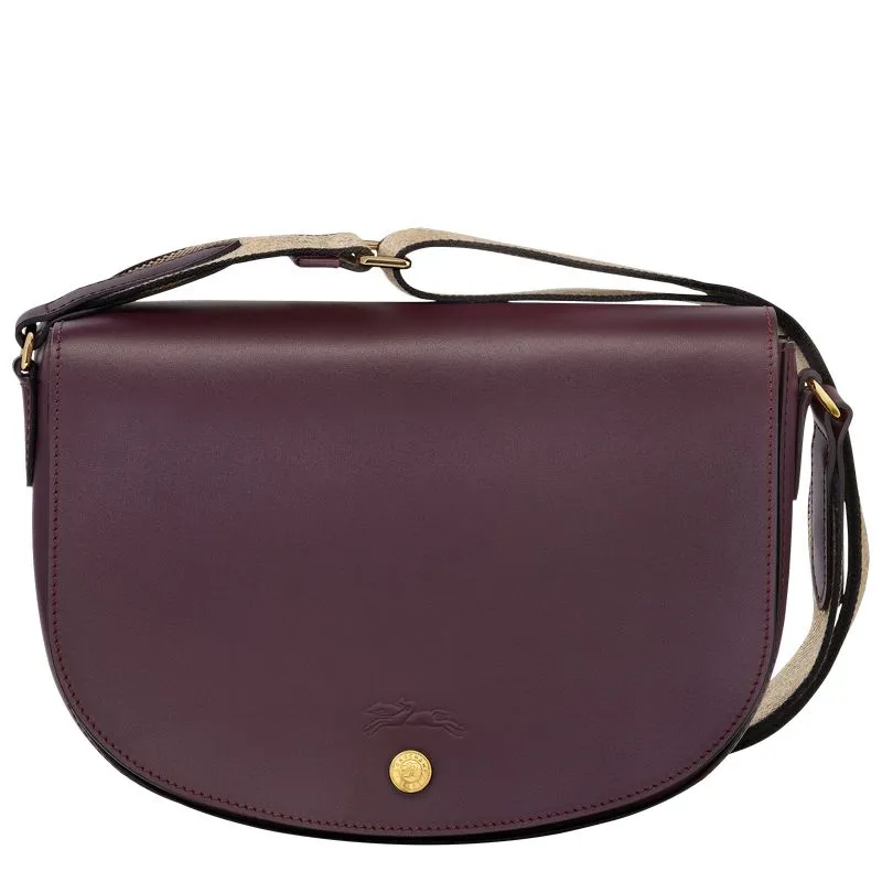 Épure M Crossbody bag Eggplant - Leather