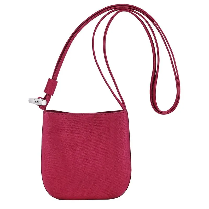 Le Roseau S Crossbody bag Beetroot - Leather
