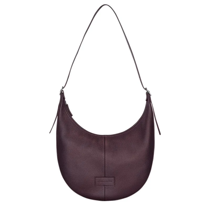 Essential L Crossbody bag Eggplant - Leather
