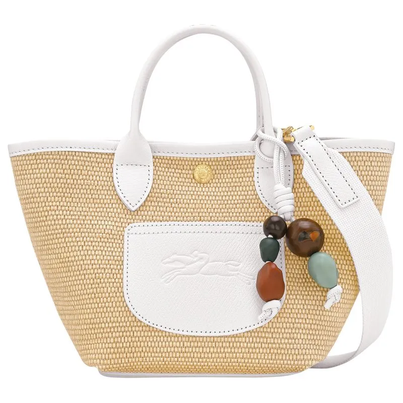 Le Pliage Collection XS Basket bag White - Canvas