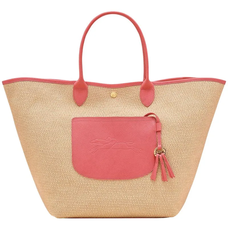 Le Pliage Collection L Basket bag Blush - Canvas