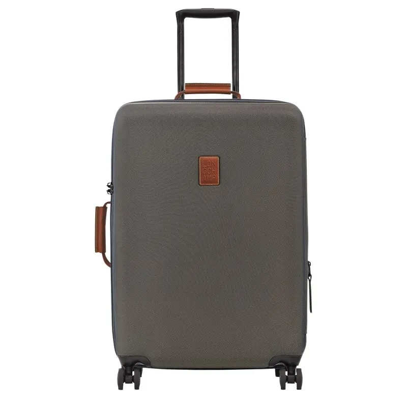 Boxford L Suitcase Brown - Recycled canvas