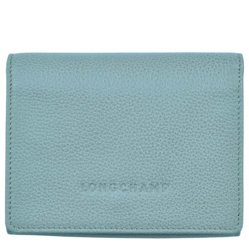 Le Foulonné Wallet Eucalyptus - Leather