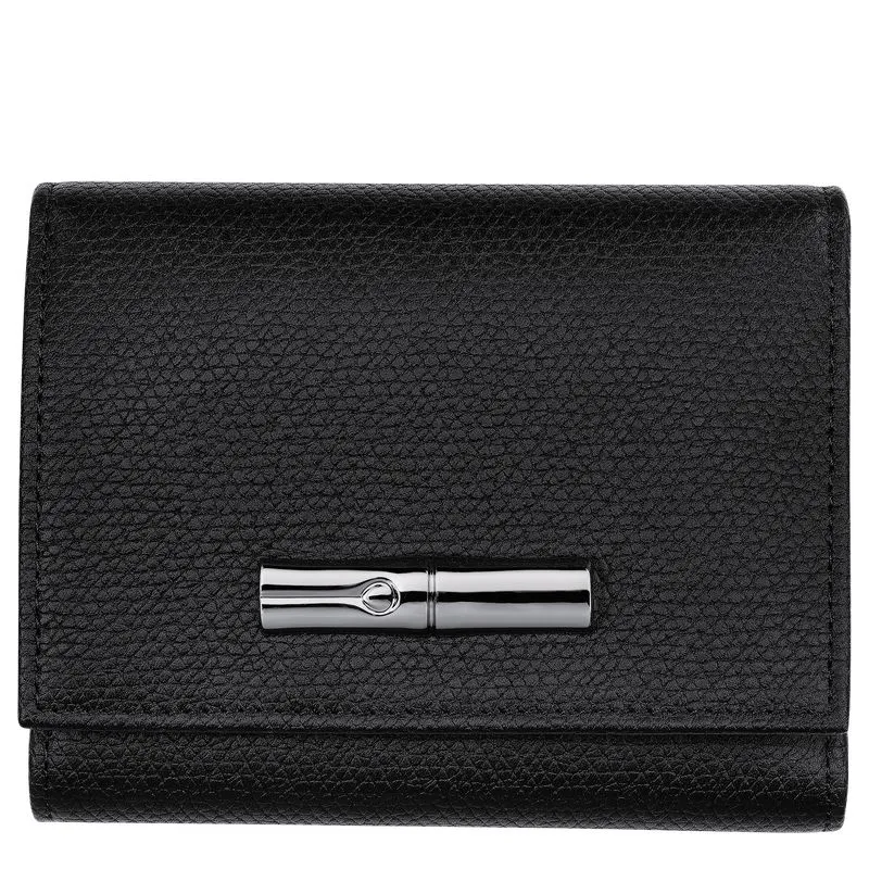 Le Roseau Wallet Black - Leather