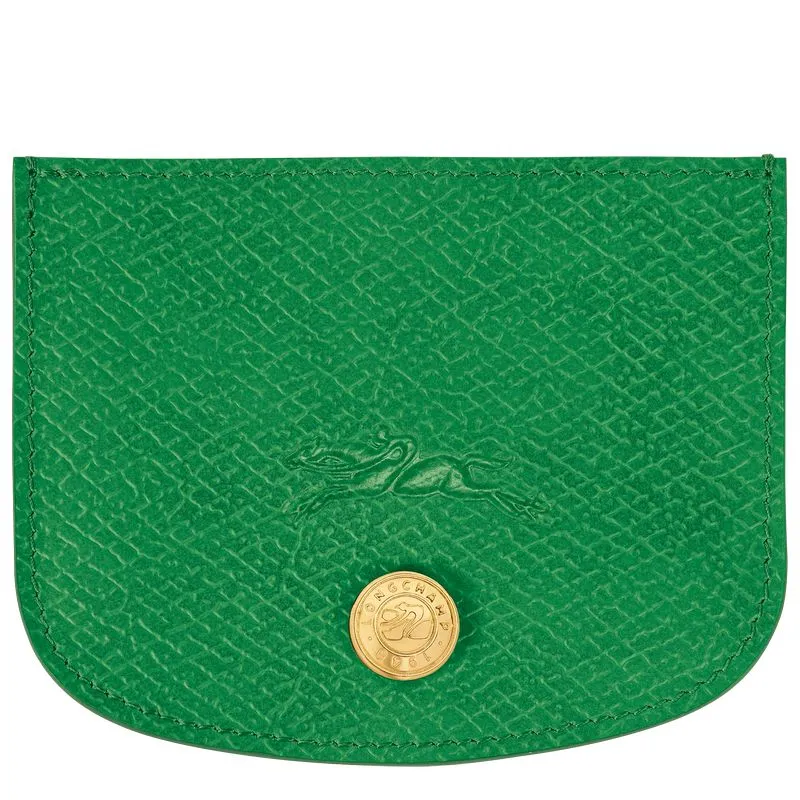 Épure Card holder Green - Leather