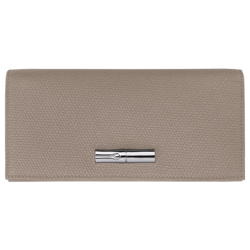 Le Roseau Long continental wallet Clay - Leather