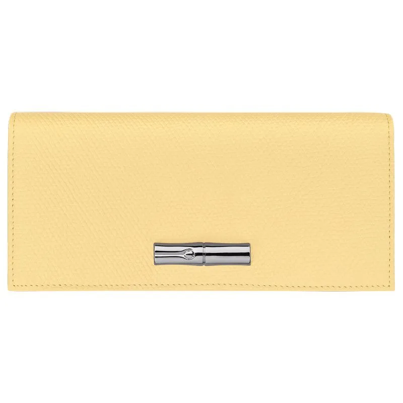 Le Roseau Long continental wallet Yellow Chick - Leather
