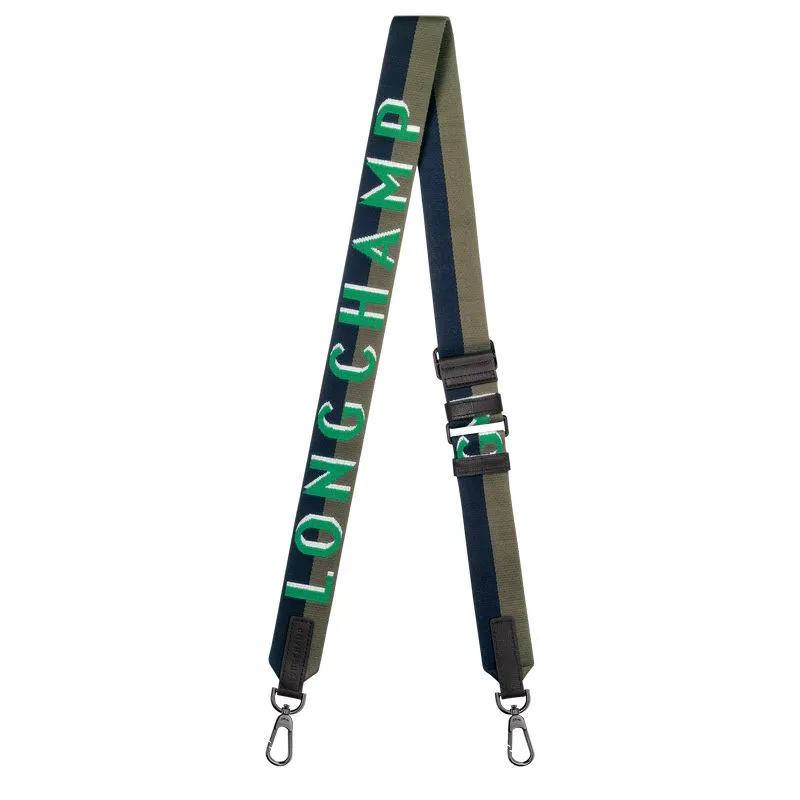 Longchamp Shadow Shoulder strap Green - Canvas
