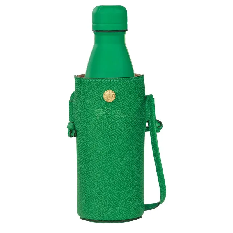 Épure Bottle holder Green - Leather