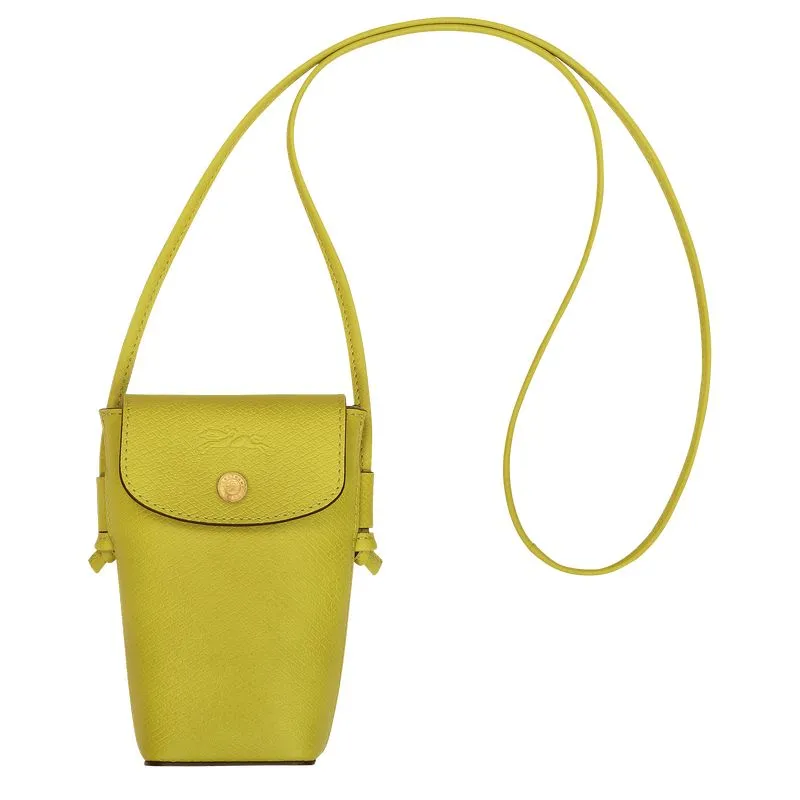 Épure Phone case with leather lace Kiwi Green - Leather