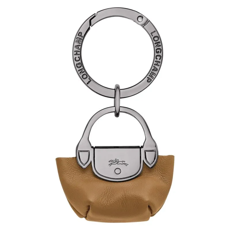 Le Pliage Xtra Key ring Tobacco - Leather