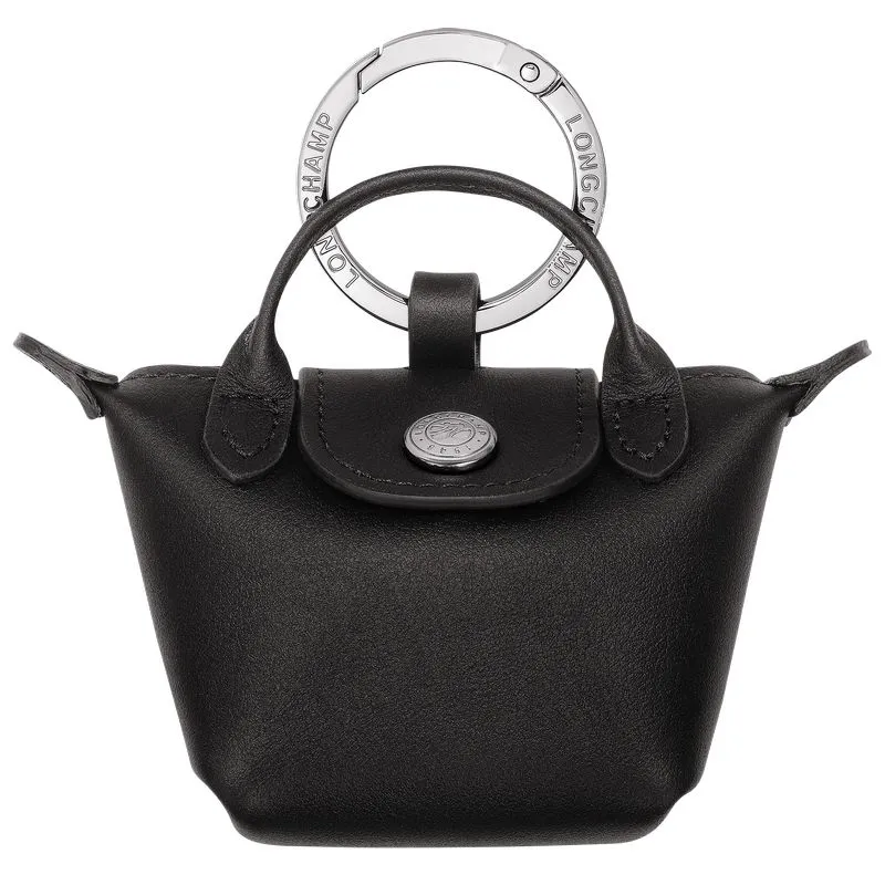 Le Pliage Xtra Key ring Black - Leather