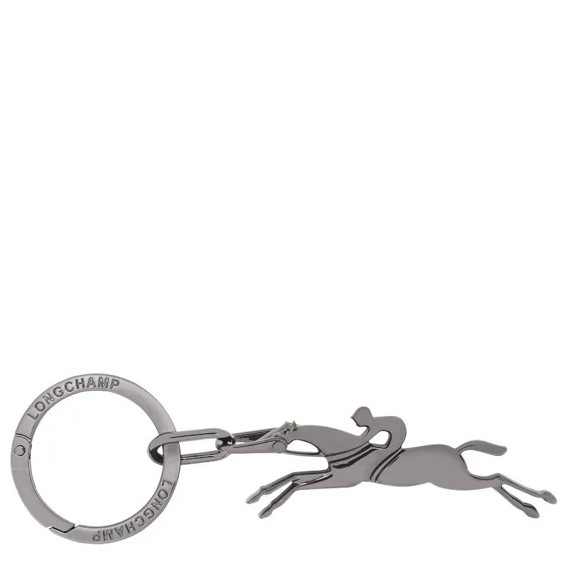 Cavalier Longchamp Keyring Black - Metal