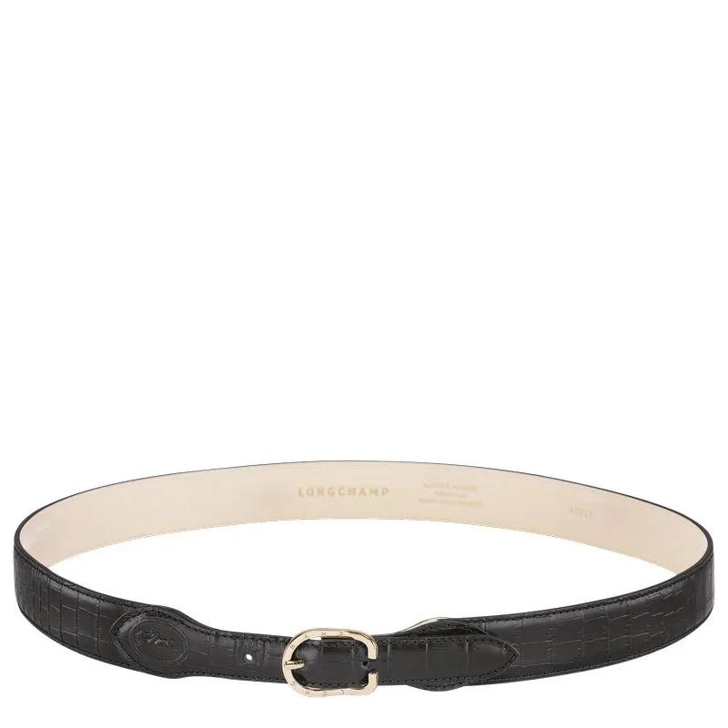 Longchamp 1980 Ladies' belt Black - Leather
