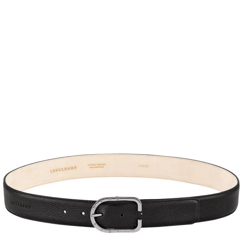 Le Foulonné Ladies' belt Black - Leather