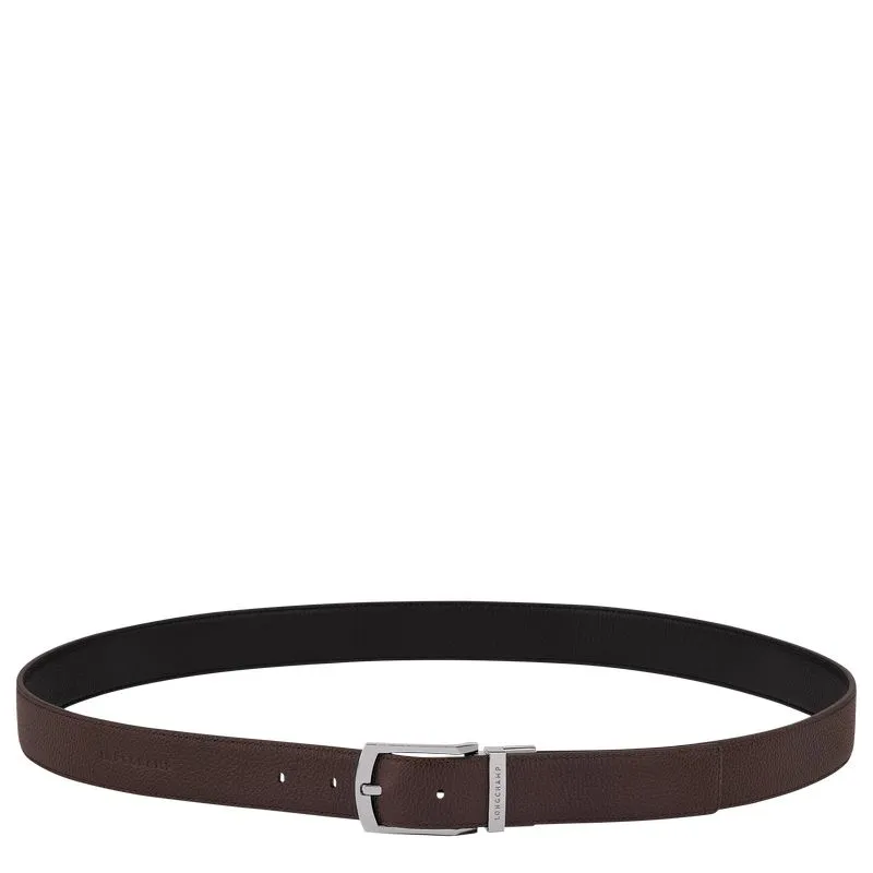 Le Foulonné Men's belt Mocha/Black - Leather