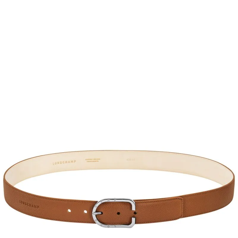Le Foulonné Men's belt Caramel - Leather