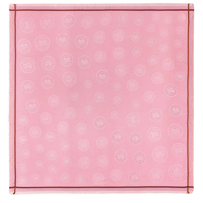 La Médaille Longchamp Shawl Pink - Cotton blend