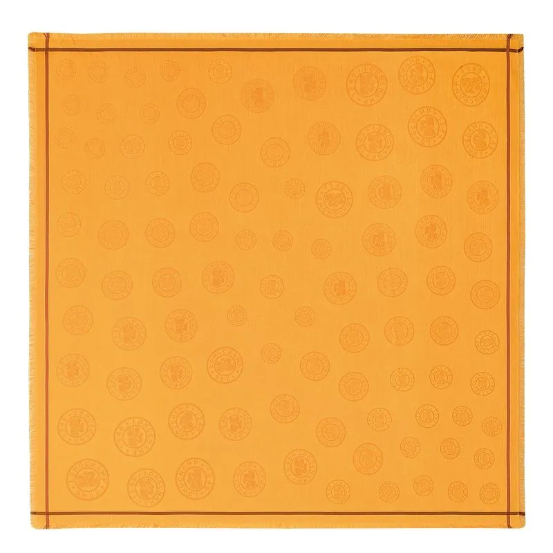 La Médaille Longchamp Shawl Apricot - Cotton blend