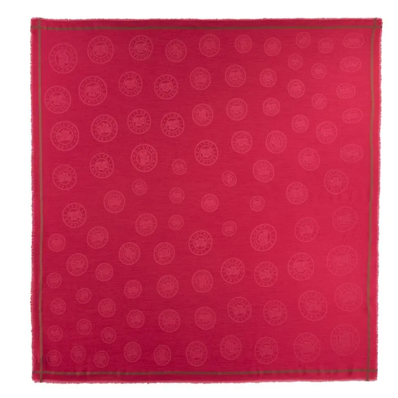 La Médaille Longchamp Shawl Magenta - Cotton blend
