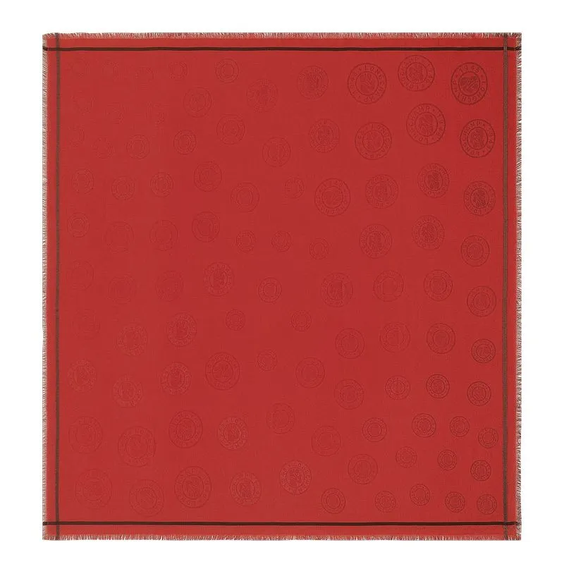La Médaille Longchamp Shawl Tomato - Cotton blend