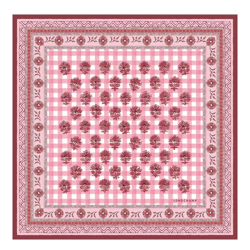 The Bucolic Escapade Silk scarf 50 Blush - Silk