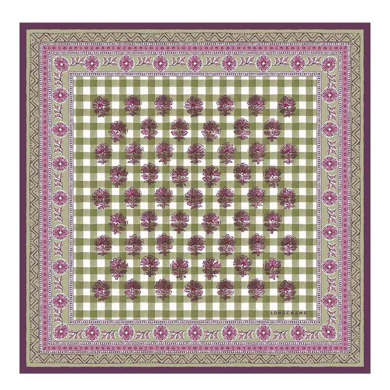 The Bucolic Escapade Silk scarf 50 Artichoke - Silk
