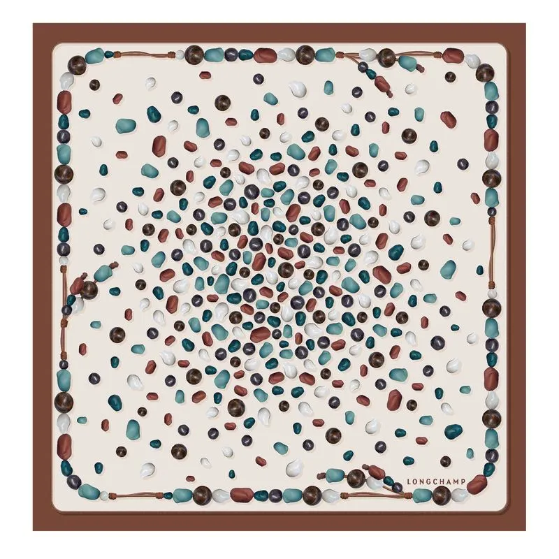 Perles de Paris Silk scarf 50 Cashew - OTHER