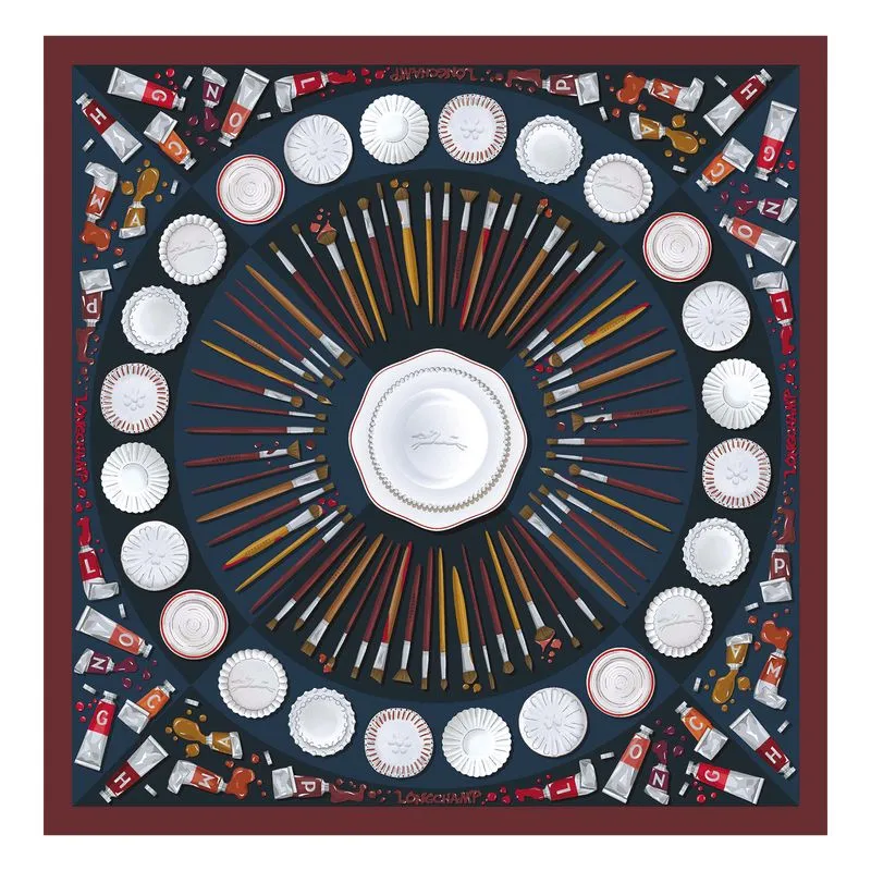 Palette d'Artiste Silk scarf 70 Pomegranate - OTHER