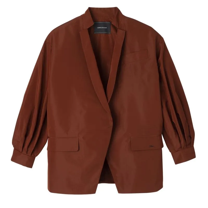 Kimono jacket Chestnut - Technical taffeta
