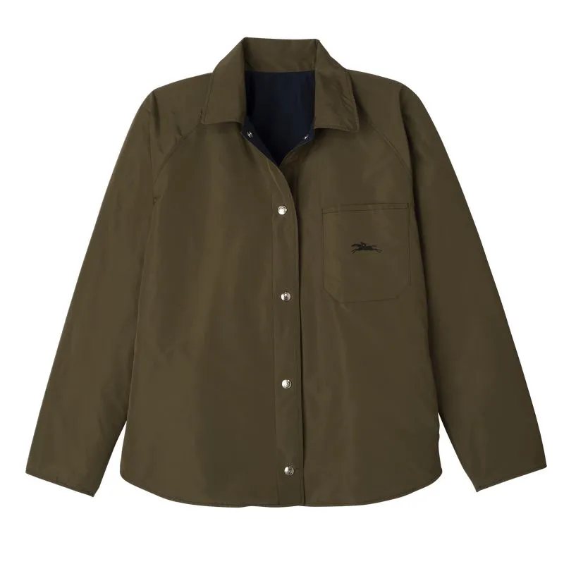 Padded blouson Navy/Artichoke - Technical taffeta