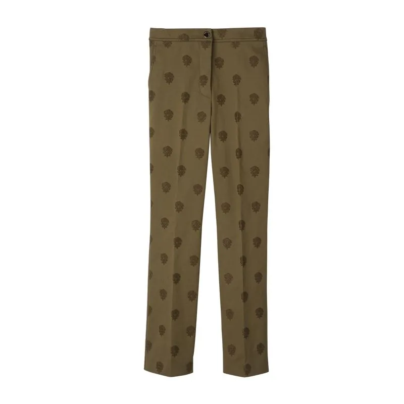 Trousers Artichoke - Embroidered gabardine