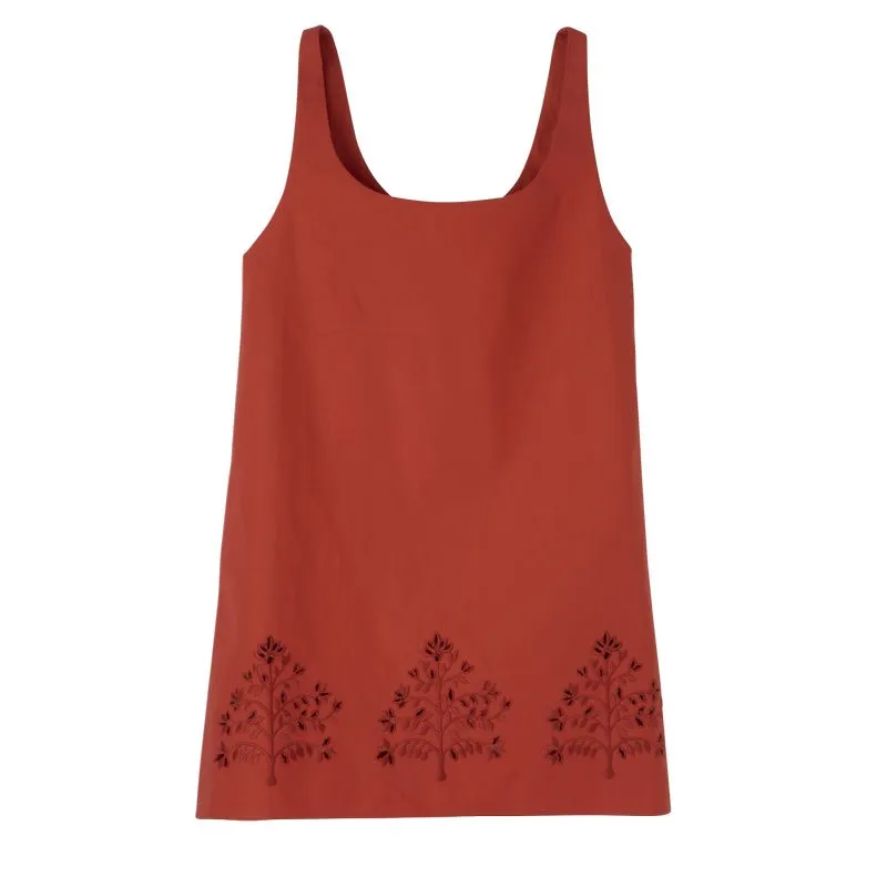 Dress Tomato - Embroidered canvas
