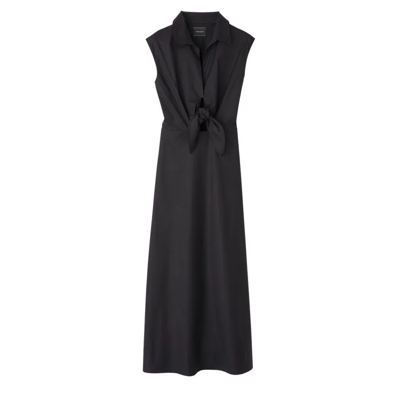 Long dress Black - Popelin