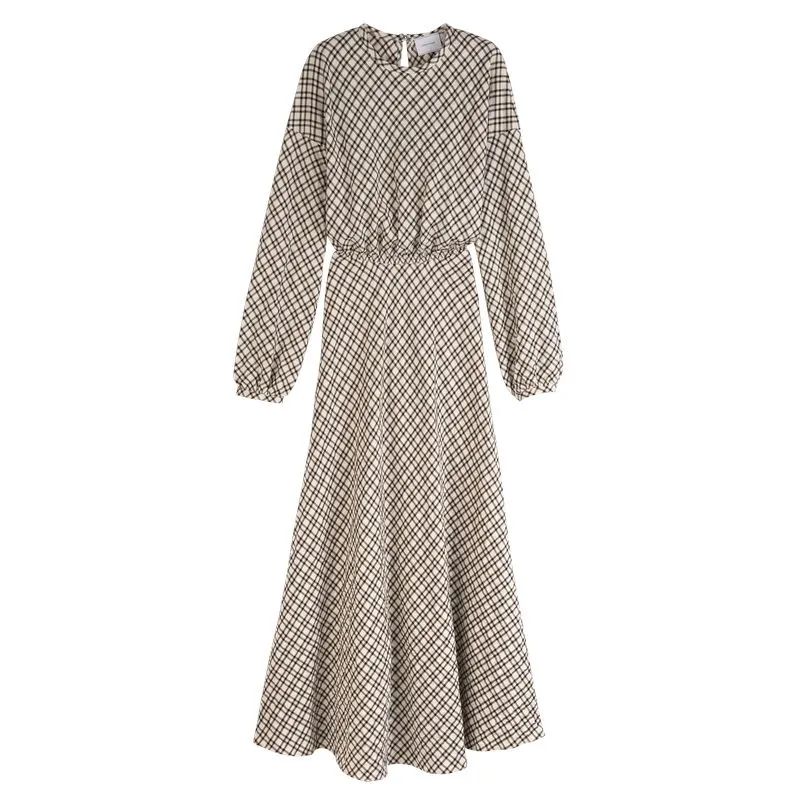 Dress Ecru - Jacquard cotton