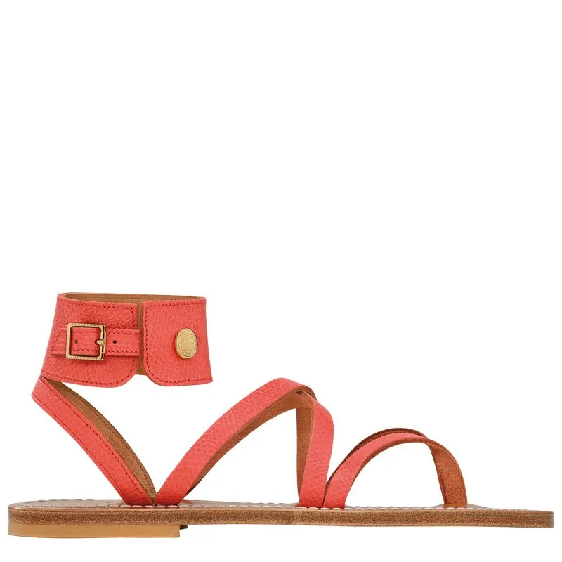 Longchamp x K.Jacques Sandals Strawberry - Leather