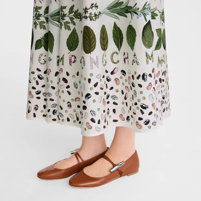 Le Roseau Ballerinas Bark - Leather