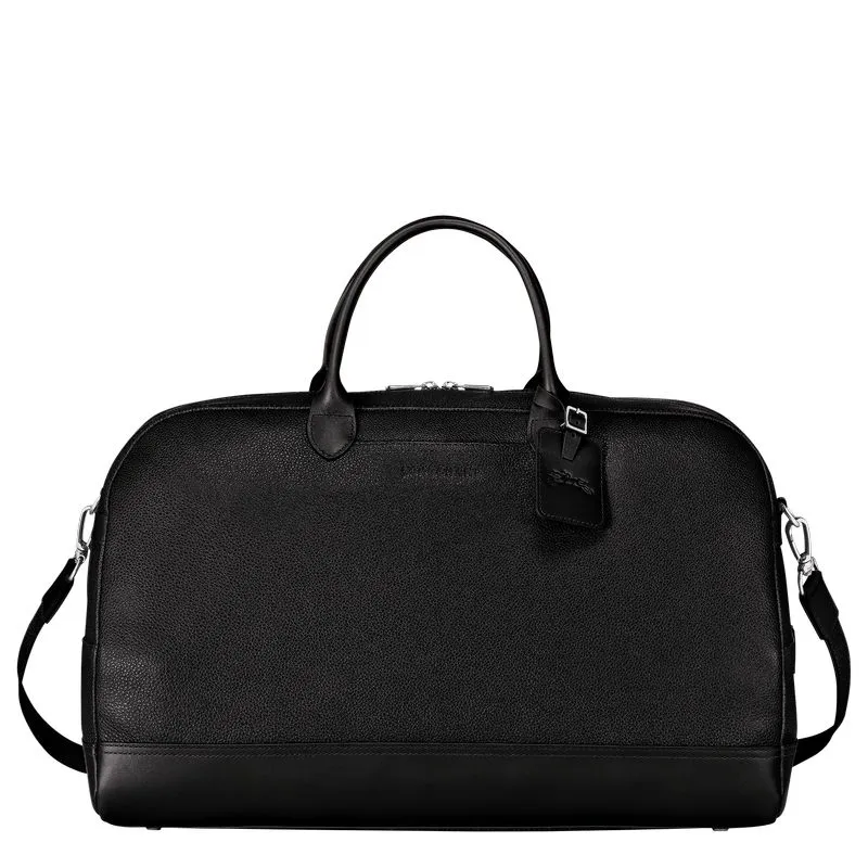 Le Foulonné L Travel bag Black - Leather
