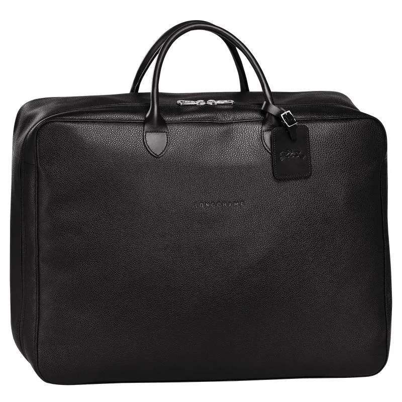 Le Foulonné M Suitcase Black - Leather