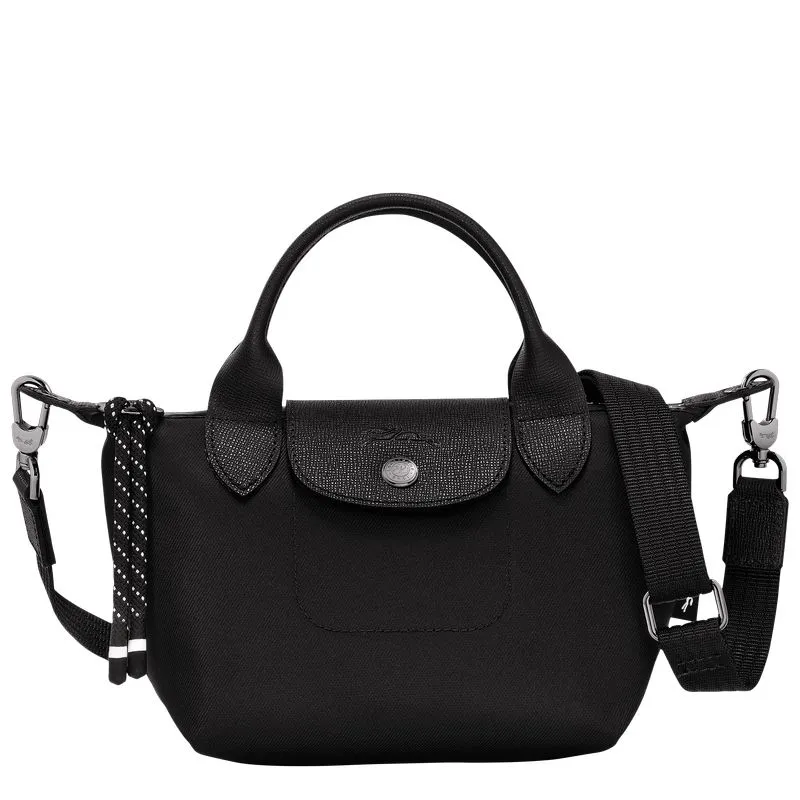 Le Pliage Energy XS Handbag Black - Recycled canvas
