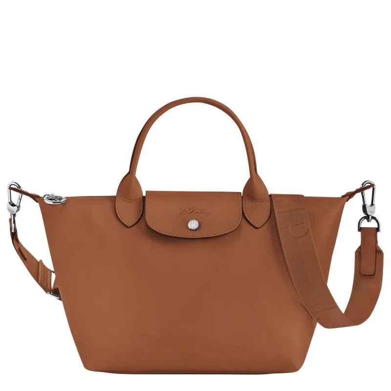 Le Pliage Xtra S Handbag Cognac - Leather