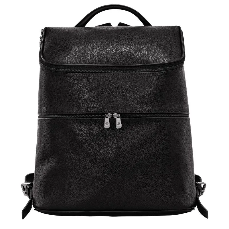 Le Foulonné Backpack Black - Leather