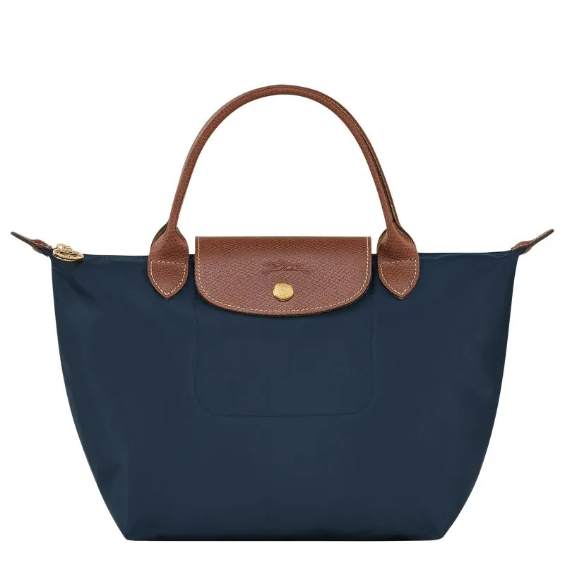 Le Pliage Original S Handbag Navy - Recycled canvas